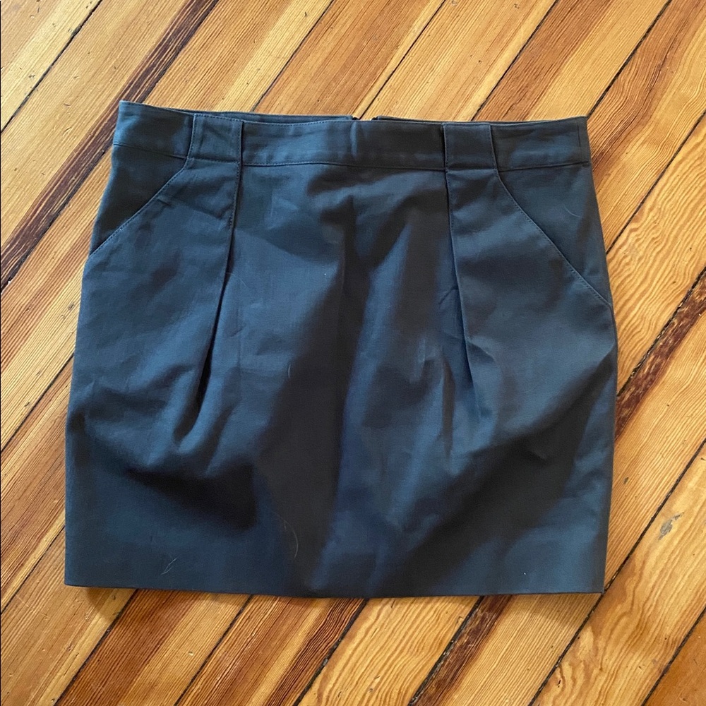 Proenza Schouler olive green Mini Skirt with Center Zip on back